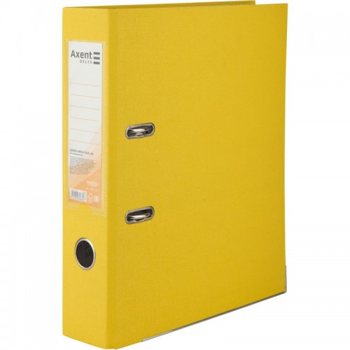 Папка-реєстратор одностор. PP 7,5 cм, зібран, жовт (Axent)