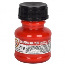 Туш для креслення, 20г., червона