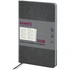 Еженедельник 2026 Partner City Soft, 125*195, серый
