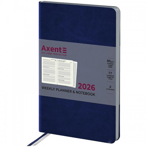 Щотижневик 2026 Partner City Soft, 125*195, синій (Axent)