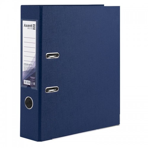 Папка-реєстратор одностор. PP 7,5 cм, зібрана, темно-синя (Axent)