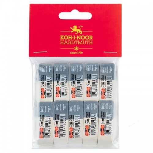 Гумка комбінована SunPearl, 6541/80 (полібег 10шт) (KOH-I-NOOR)