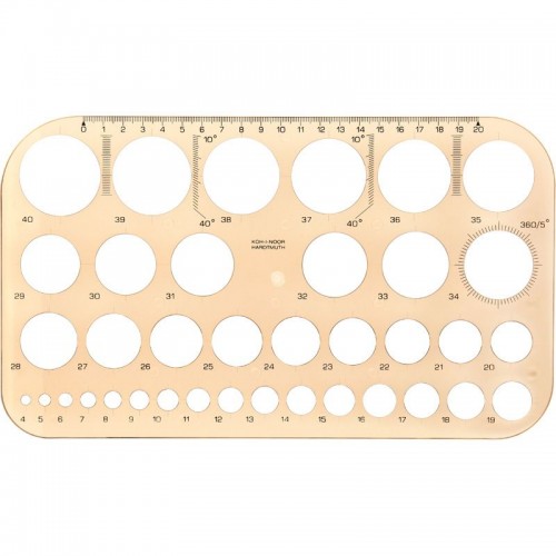 Шаблон діаметрів, димчастий (KOH-I-NOOR)