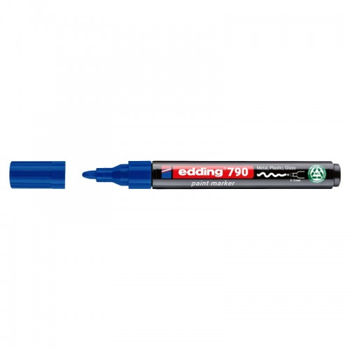 Маркер Paint e-790 2-3 мм круглий синій (edding)