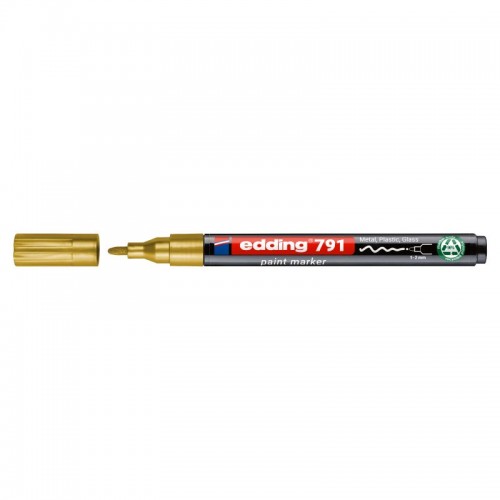 Маркер Paint e-791 1-2 мм круглий золотий (edding)