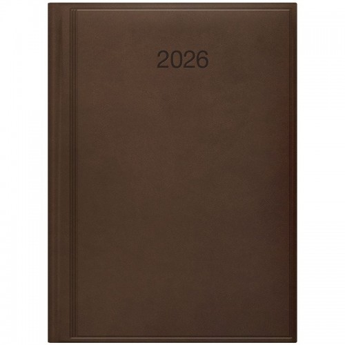 Ежедневник 2026 Стандарт Torino слп/т коричневый (BRUNNEN ДК)