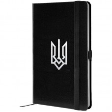Книга записна Partner, 125*195, 96арк, кліт, чорн, Герб