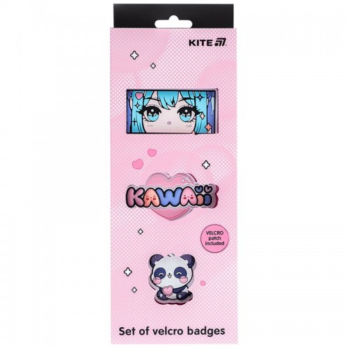 Набір бейджів на липучці, 3 шт., 3012-1 (Kite)