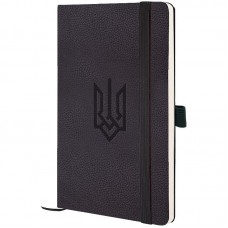 Книга записна Partner Soft Skin,125*195, 96арк, кліт, Герб