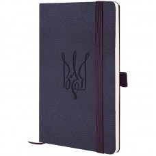 Книга записна Partner Soft Skin,125*195,96арк,кліт,син  Воля