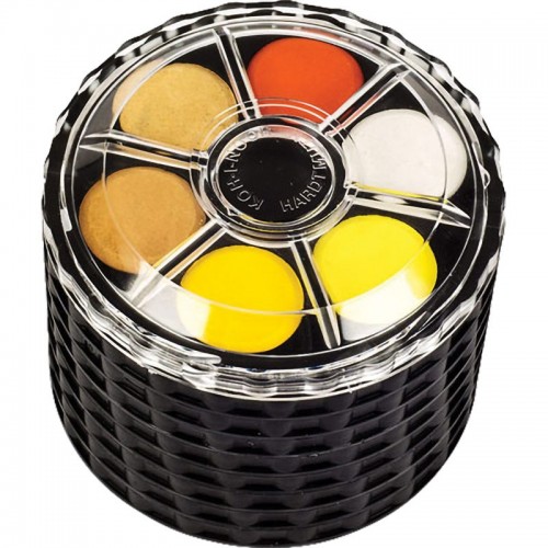 Фарби акв., кругла пласт. упаковка, б/п, 48 кол. (KOH-I-NOOR)