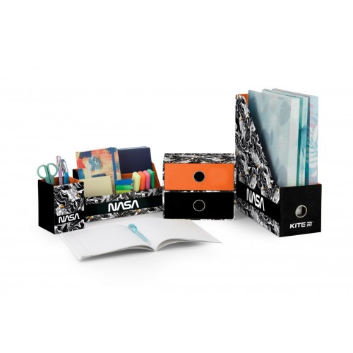 Органайзер настільний, 4 предмети, картон, NASA (Kite)