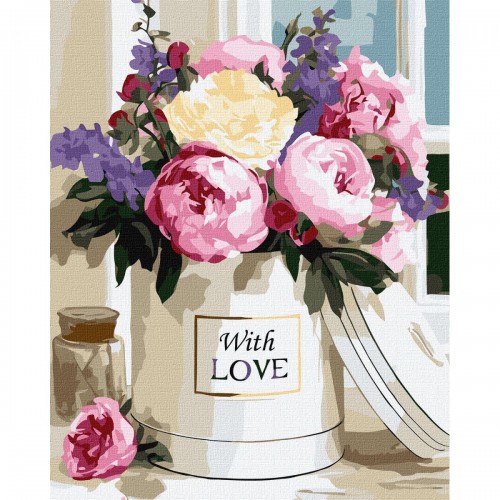 Картина по номерам "Теплые цветочные оттенки" 40х50см (Ідейка)