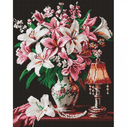 Алмазная мозаика "Изящные лилии" 40х50 см (Ідейка)