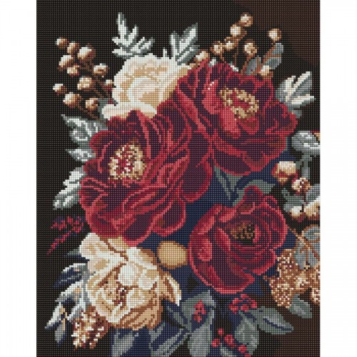 Алмазная мозаика "Цветочный покой" 40х50см (Ідейка)