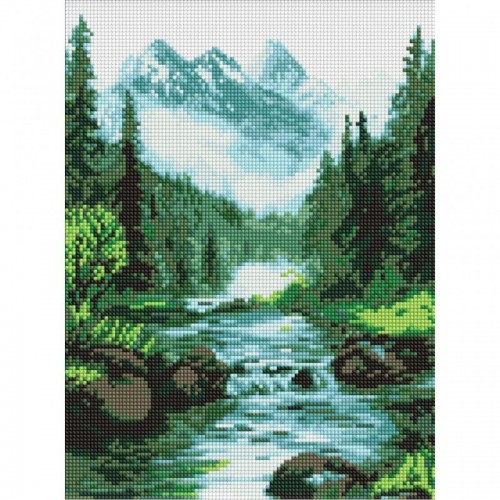 Алмазная мозаика "Таинственный источник" 30х40см (Ідейка)