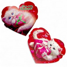 Валентинка праздничная (9 см) микс видов