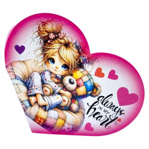 Открытка поздравительная "Валентинка" 17,3х9.4 см (FIESTA)