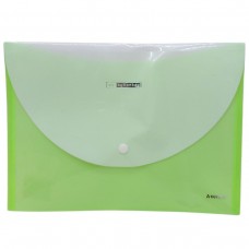Папка пластикова на кнопці А4 (ЗЕЛЕНА)