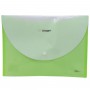 Папка пластикова на кнопці А4 (ЗЕЛЕНА) (Axent)