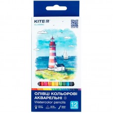 Карандаши цветные акварельные, 12 шт., Kite Classic
