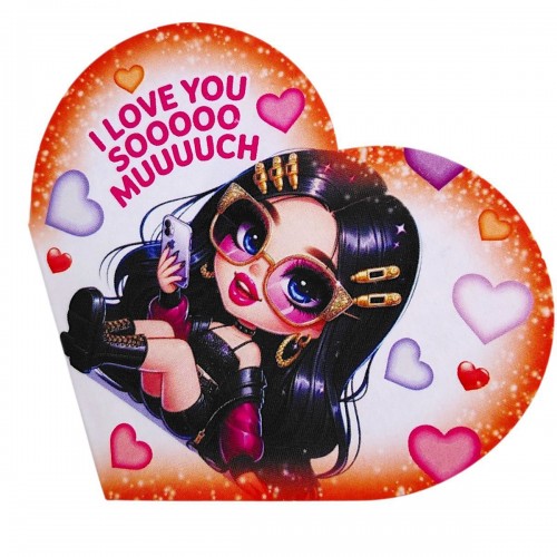 Открытка поздравительная "Валентинка" 13,1х7,1 см (10 штук) (FIESTA)