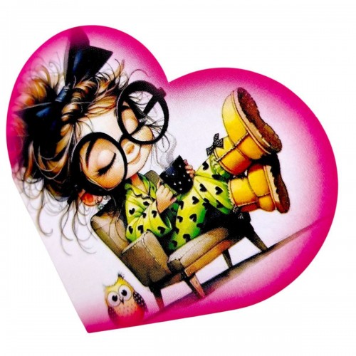 Открытка поздравительная "Валентинка" 13,1х7,1 см (10 штук) (FIESTA)