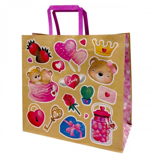 Пакет паперовий КРАФТ 32х15х30 см (Bourgeois)