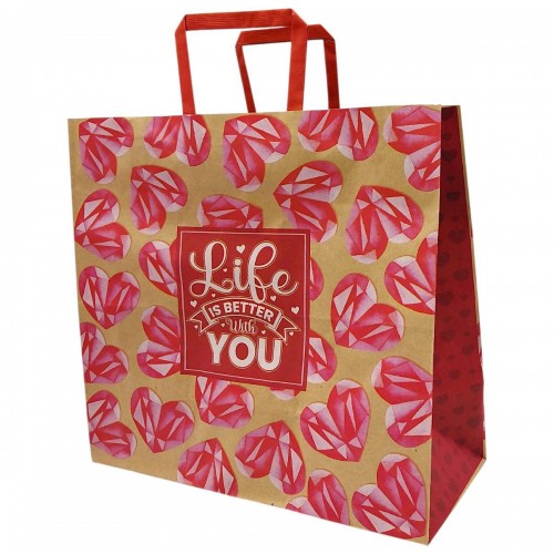 Пакет паперовий КРАФТ 32х15х30 см (Bourgeois)