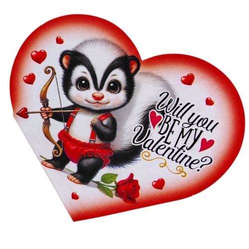 Открытка поздравительная "Валентинка" 15,1х8,2 см (FIESTA)