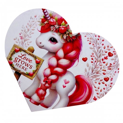 Открытка поздравительная "Валентинка" 17,3х9,4 см. (FIESTA)