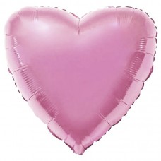 Серце фольговане (45 см), світло-рожевий 1