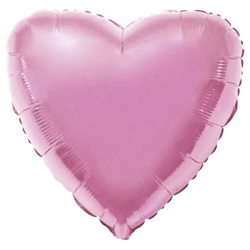 Серце фольговане (45 см), світло-рожевий 1 (MiC)