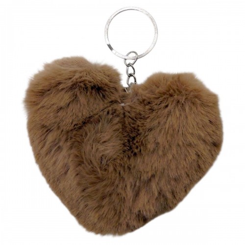 МЯГКИЙ БРЕЛОК "СЕРДЦЕ" (КОРИЧНЕВЫЙ) (MiC)