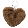 МЯГКИЙ БРЕЛОК "СЕРДЦЕ" (КОРИЧНЕВЫЙ) (MiC)
