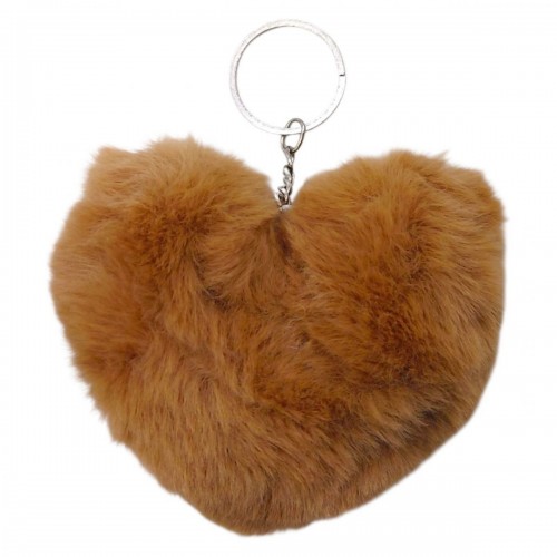 МЯГКИЙ БРЕЛОК "СЕРДЦЕ" (РЫЖИЙ) (MiC)