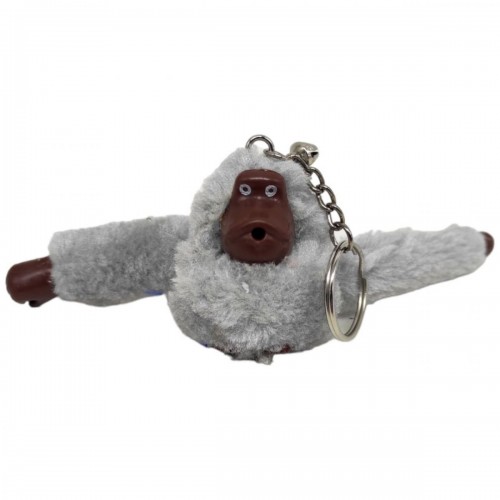 Брелок меховой "Горилла", серый (MiC)