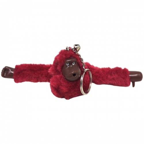 Брелок меховой "Горилла", бордо (MiC)