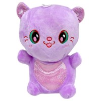 Мʼяка іграшка кольоровий котик 22 см (ФІОЛЕТОВИЙ)