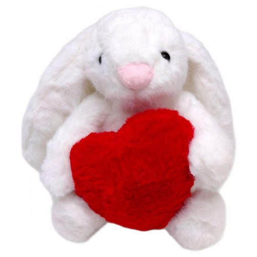Мягкая игрушка "Зайка с сердцем" 23 см (БЕЛЫЙ) (Копиця)
