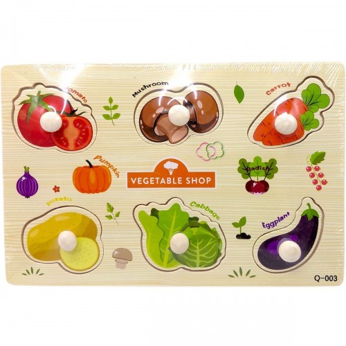 Вкладыши деревянные (ОВОЩИ) (MiC)