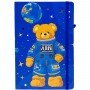 Блокнот "Мишка-космонавт" твердый переплет, А5 (СИНИЙ) (Malevaro)