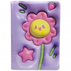 Блокнот 3D Цветы, формат а5 (СИРЕНЕВЫЙ)
