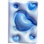 Блокнот 3D.Сердечки, ФОРМАТ А5 (ГОЛУБОЙ) (Malevaro)