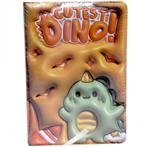 Блокнот 3D.Дино, ФОРМАТ А5 (ОРАНЖЕВЫЙ) (Malevaro)