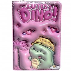 Блокнот 3D.Дино, ФОРМАТ А5 (РОЗОВЫЙ)