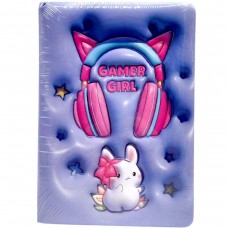 Блокнот 3D Зайка, формат а5 (СИНИЙ)