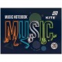 Тетрадь для нот А5, 20 л, Music (Kite)