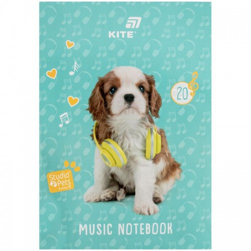 Тетрадь для нот А4, 20 л, SP (Kite)