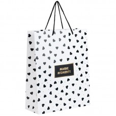 Пакет паперовий подарунковий, 26х32см, Black&White